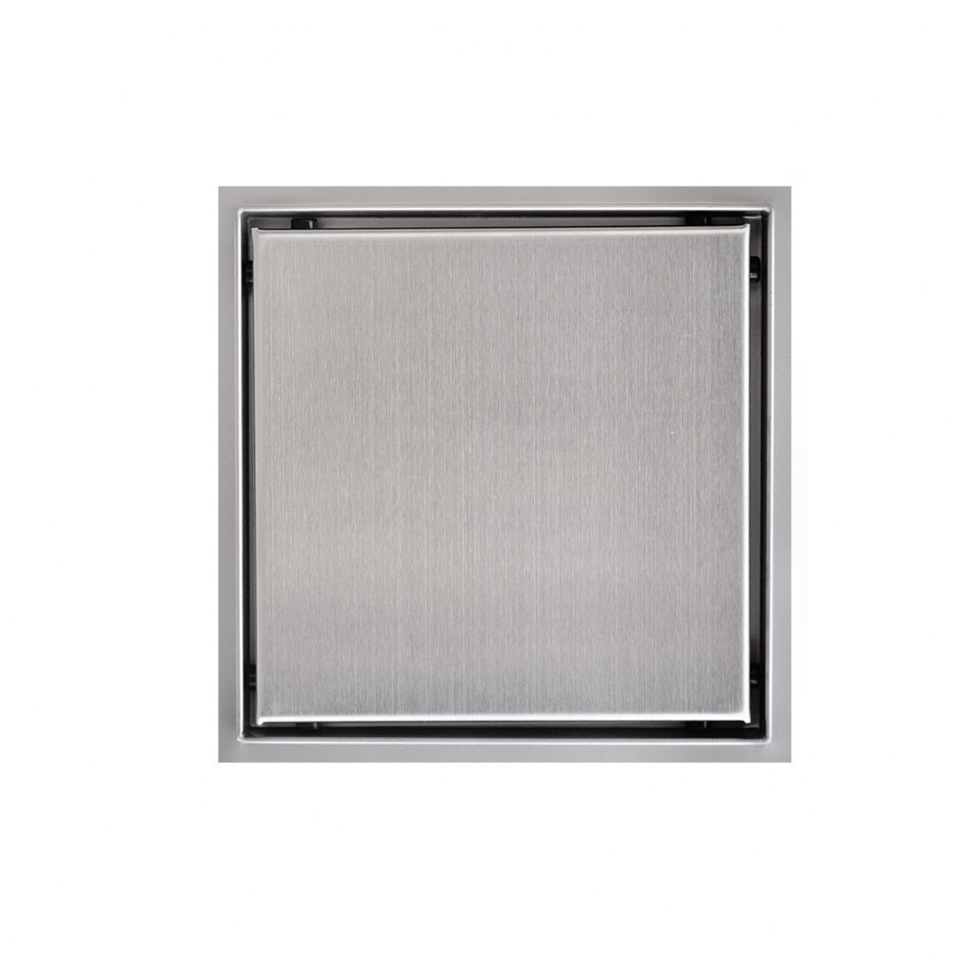 Čtvercový sprchový odtok s mřížkou 30x30cm s krytem z nerezové oceli Edelstahl M16806
